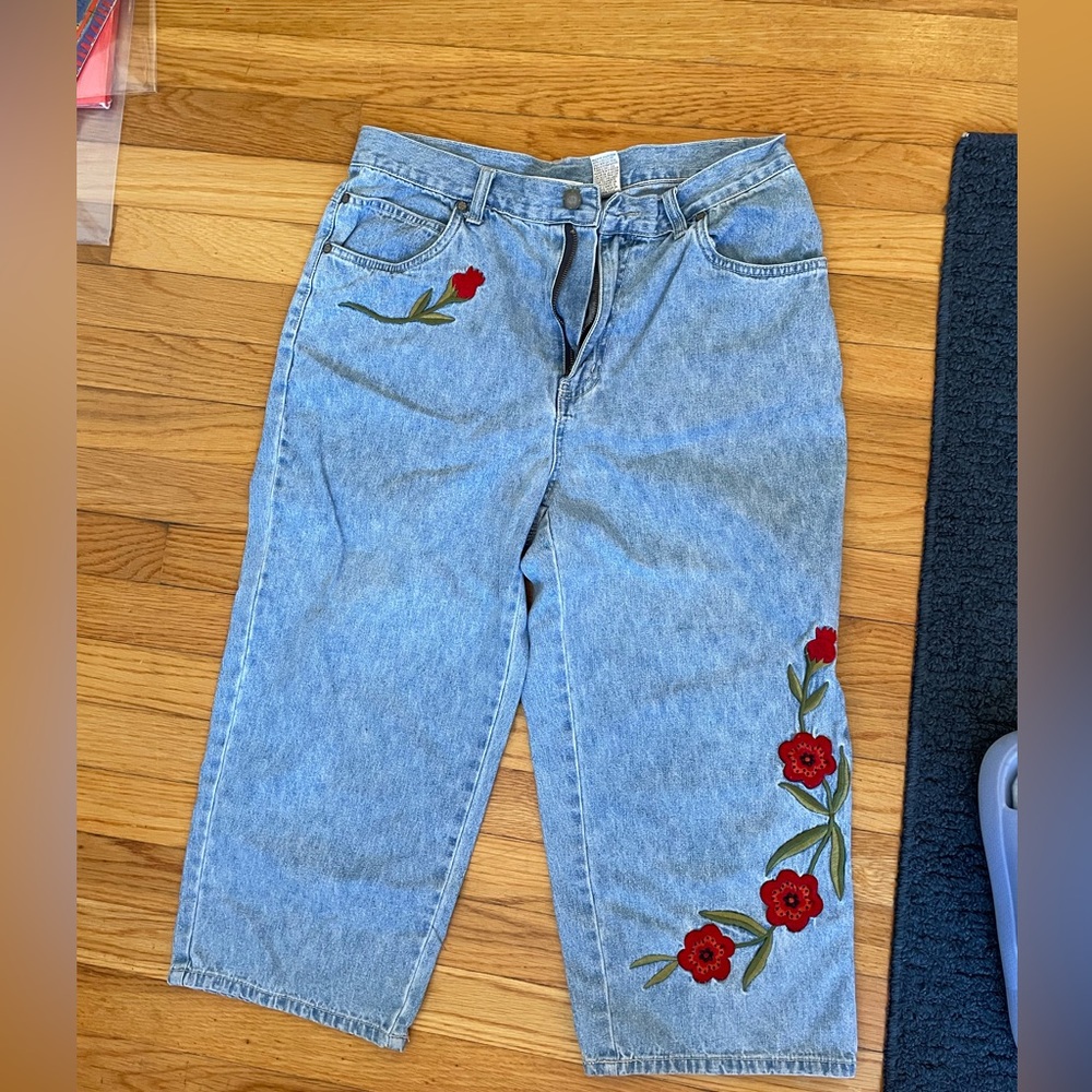 Embroidered jeans